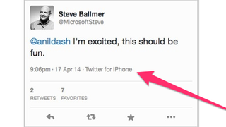 Looks Like Steve Ballmer's First Tweets Are From an iPhone (Updated)